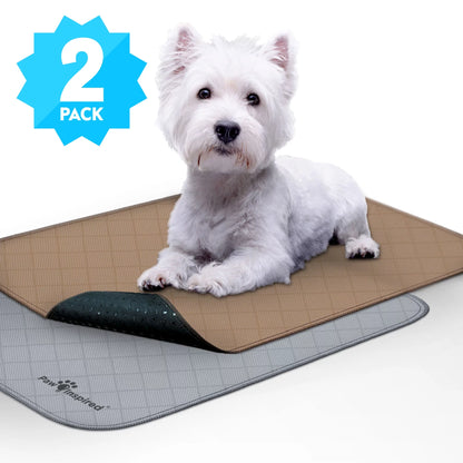 2Ct Dog Crate Pads Mats 41X28” for Use with 42” Kennel and Crate | Washable Waterproof Dog Pee Pads