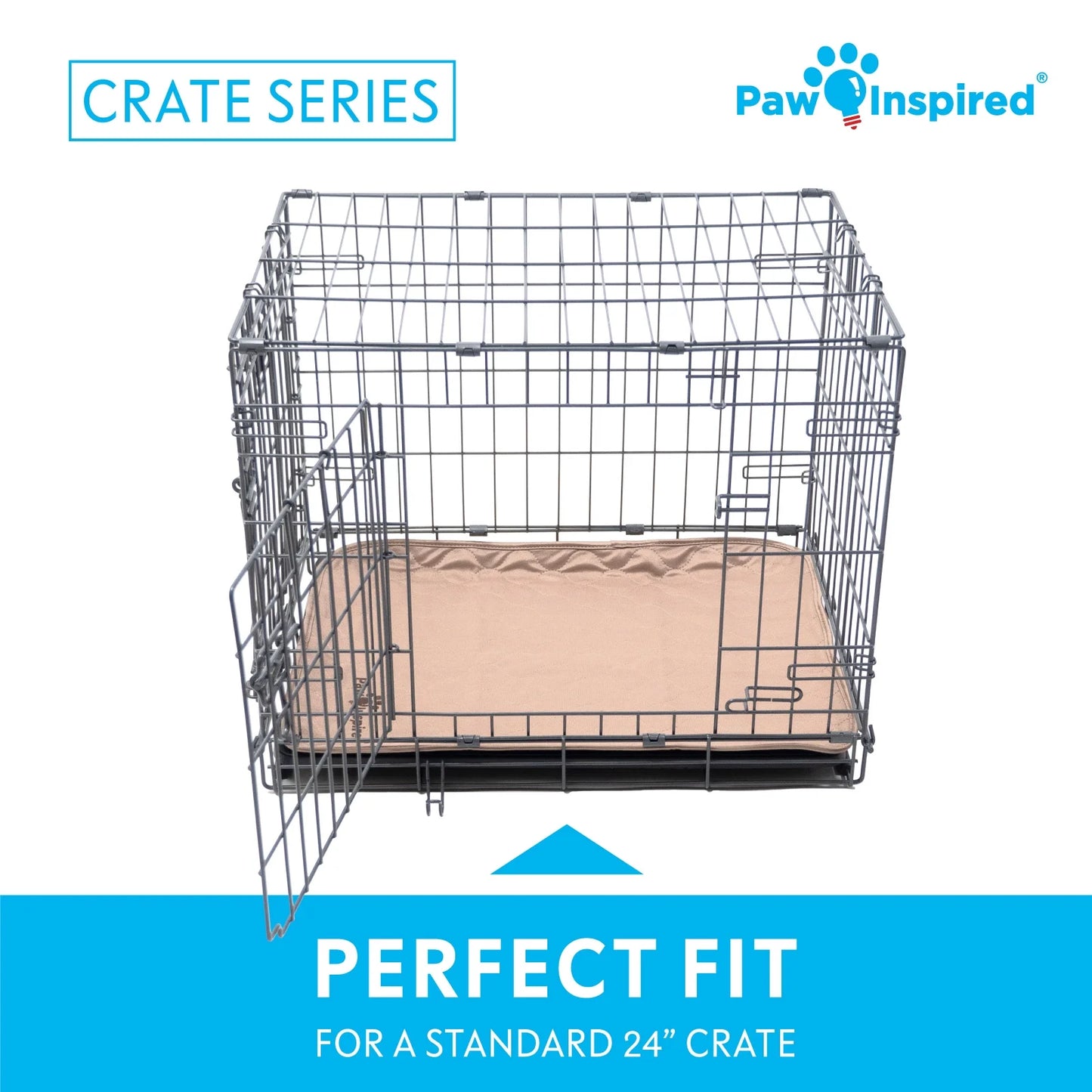 2Ct Dog Crate Pads Mats 41X28” for Use with 42” Kennel and Crate | Washable Waterproof Dog Pee Pads