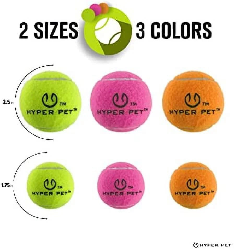 Tennis Balls for Dogs (Dog Ball Dog Toys for Exercise,  K9 Kannon K2 &  Ball Launcher) Interactive Dog Toys for Large Dogs, Medium Dogs & Small Dogs - 2 Size Options